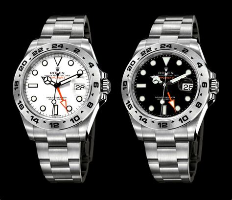 rolex explorer 2 white or black|explorer 2 rolex price.